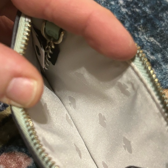 Kate Spade Leila leather card holder wristlet seawater - Picture 9 of 9